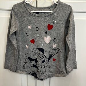 Baby Gap Minnie Mouse Disney Love Long Sleeve Shirt